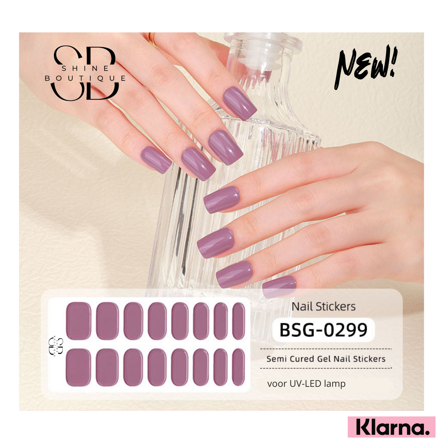 Purple Halbausgehärtete Gelnägel-Set | BSG-0299