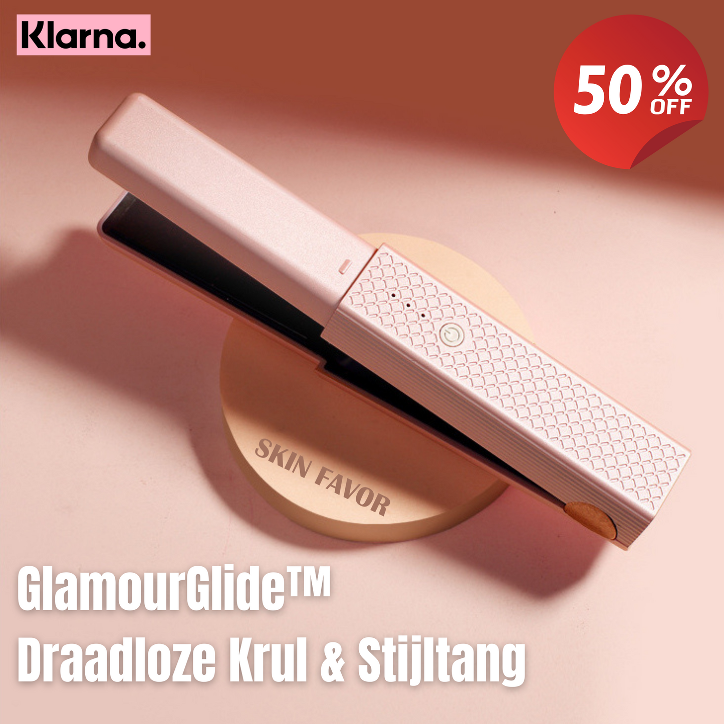 GlamourGlide™ | Draadloze Krul & Stijltang